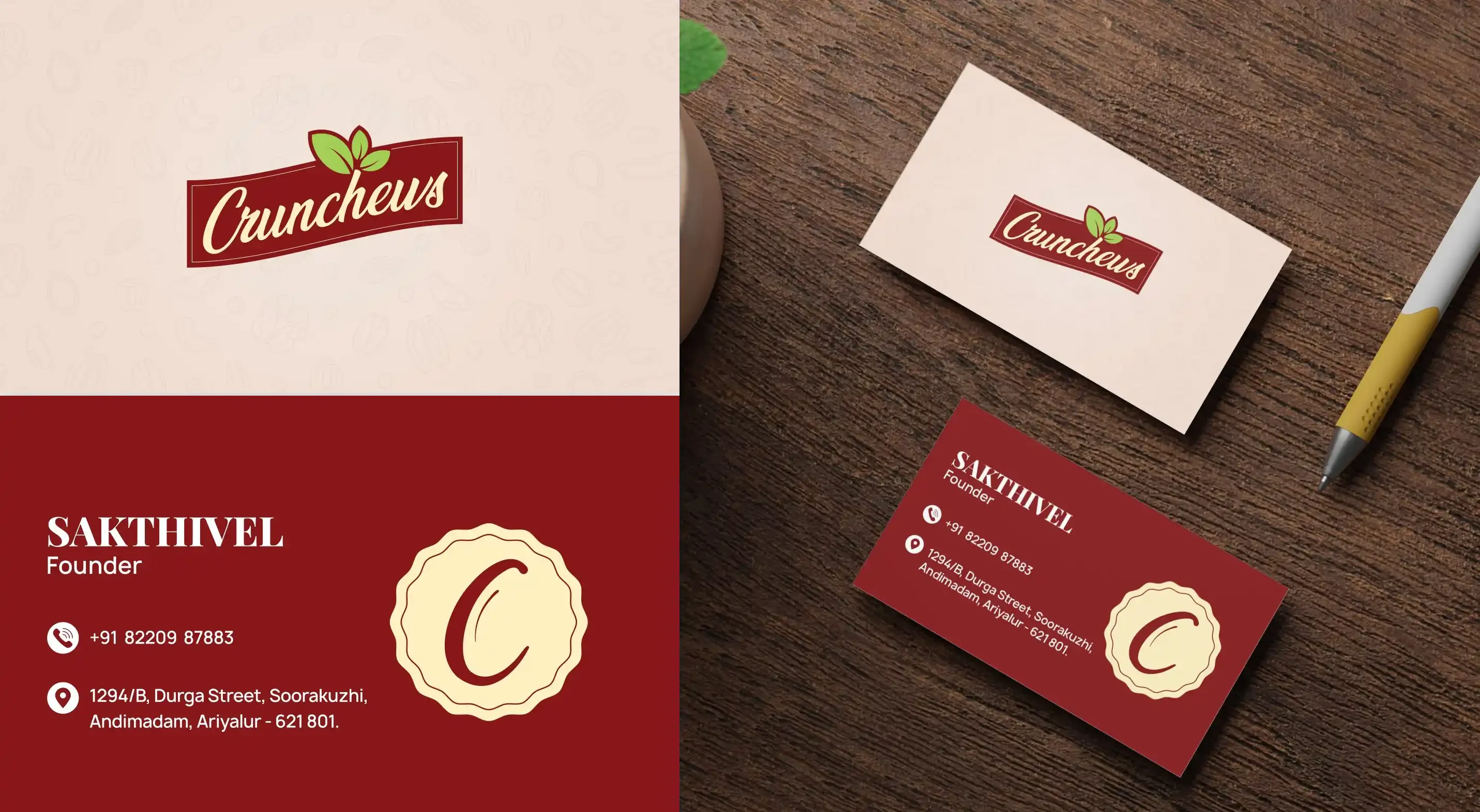 Crunchews branding